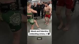 Valentina Shevchenko and Merab Dvalishvili Dance