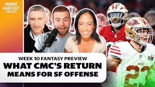 Week 10 preview: CMC's return and Jayden Daniels latest test | Yahoo Fantasy Forecast