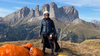 Paragliding Dolomites Col Rodella  Marmolata Rosengarten