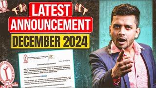 BREAKING NEWS | DECEMBER 2024 | IMPORTANT EXAM NOTIFICATION | MUST WATCH | CA CS CMA NIKKHIL GUPTA