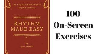 How to Count Rhythm Music Lesson - 100 On Screen Exercises for the Absolute Beginner