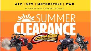 Cedar Creek Motorsports Summer Clearance