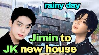 Rainy day walk from BTS Jimin's home to Jungkook's new house in Itaewon