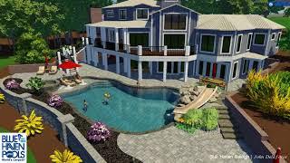 The Daniel Family Residence Project by Blue Haven Pools in Raleigh, NC