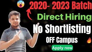 Deloitte Hiring 2023 Batch | OFF Campus Job Drive 2023 | Latest Hiring 2020/2021/2022/2023 Batch