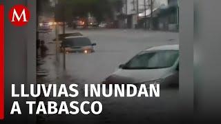 Ocho colonias en Tabasco continúan afectadas por intensas lluvias