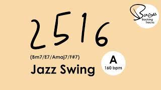 Jazz Swing Backing Track - 2516 A Major - 160 bpm