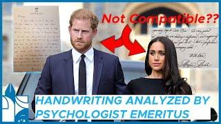 Harry and Meghan's Handwriting Analyzed by Graphologist and Psychologist Emeritus #handwriting