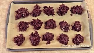 No Bake 2 Ingredient Easy Holiday Candy Chocolate Coconut Haystacks