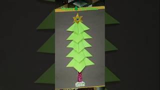 Christmas Tree making with  Paper #diy #craft #youtubeshorts #shorts