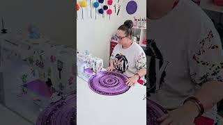 Let's sew a purple ombre Jelly-Roll Rug.  Now available on my website #jellyrollrug #sewing #ombre