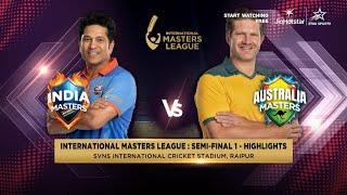 HIGHLIGHTS: Sachin, Yuvraj & Nadeem steered India Masters to the Final! #InternationalMastersLeague