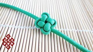 How to Tie a Chinese Clover / Four Leaf Clover Knot Tutorial