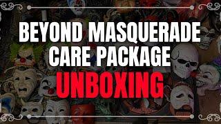 Beyondmasquerade Care package Mask unboxing with Thunderwolfofficial