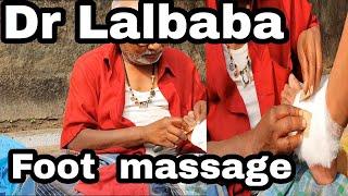 Lalbaba Foot pain treatment for old indian technique with aayurvedik pain killer oil and cream/asmr