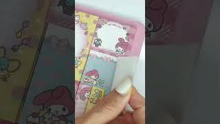  All in one memo sticky note book #shorts #sanrio #sanriocharacters #mymelody #stickynote