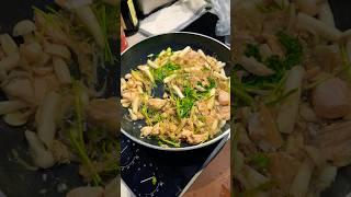 Salmon with Beansprouts & Mushroom   #cooking #food #asmr #healthy #asmrfood #salmon #beansprout