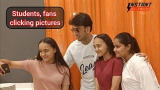 Students and fans clicking pictures | Dance Celebrities | Amit Burde Official ⭐