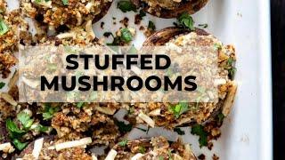 VEGAN STUFFED MUSHROOMS | EASY VEGAN APPETIZER -  Vegan Richa Recipes