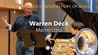 Warren Deck Tuba Masterclass at SFCM