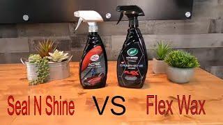 Flex Wax VS Seal N Shine!!! Turtle Wax Hybrid Solutions Pro Line!!