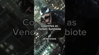 Ai Draws Countries as Venom Symbiote!