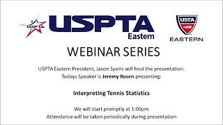 USPTA Eastern - Interpreting Tennis Statistics, Jeremy Rosen