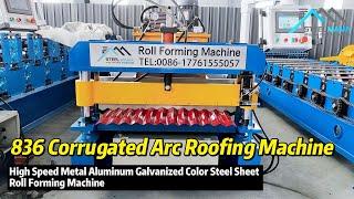 【Steelmama】High Speed Metal Galvanized Steel Sheet 836 Corrugated Arc Roofing Machine For African