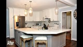 Transitional Kitchen Remodel Done With New Cabinets