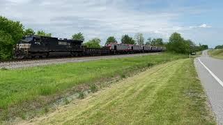 Egyptian National Railways.  ES30ACI locomotives in transit. Pulled by Norfolk Southern for export