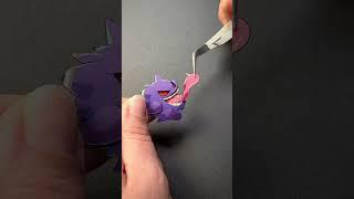 Gengar 3D Pokémon Card Canvas. Every piece I place I love it more and more.  #pokémon