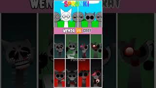 WENDA  GRAY Phase 1 7 8 9 10 #sprunki#incrediboxsprunki #gray #wenda #sprunkisong #sprunkimod
