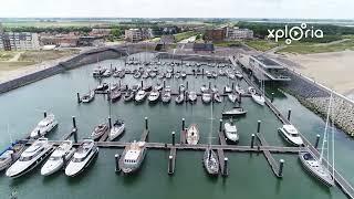 Cadzand-Bad marina, Netherlands 2019.07 aerial video