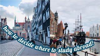 How to decide where to study abroad!