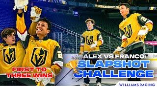 ICE HOCKEY CHALLENGE | Alex Albon vs Franco Colapinto | Vegas Golden Knights | Williams Racing