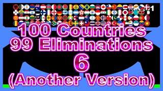 [Another Version]100 countries & 99 times elimination6 -marble race in Algodoo- | Marble Factory 2nd