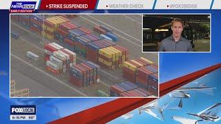 PORT STRIKE: US dockworkers reach tentative deal, to suspend strike until mid-January