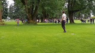 Ezra Aderhold Putt on Hole 4, Glendoveer, Portland Open 2022