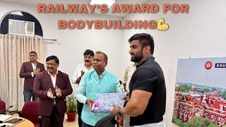 Received award from Railway Department for bodybuilding | Nitin Chandila