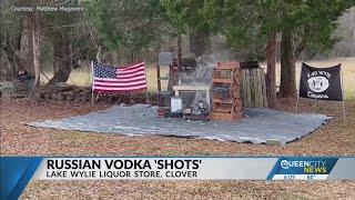 Russian vodka 'shots' at a Clover liquor store