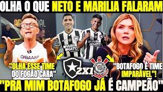 APITO FINAL! OLHA O QUE NETO E MARÍLIA FALARAM DO BOTAFOGO! CRAVARAM FOGÃO CAMPEÃO DO BRASILEIRÃO!!