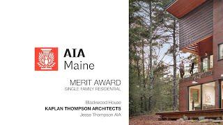 Jesse Thompson | AIA Maine Design Award | Blackwood House