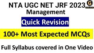 100+ Most Expected MCQs on Paper 2 Management | Full syllabus  Revision| NTA UGC  NET 2023|