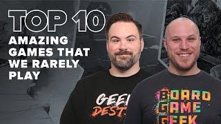 Top 10 AMAZING Games That We Rarely Play - BGG Top 10 w/ The Brothers Murph