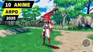 Top 10 Best ANIME ARPG Games 2025 (ENGLISH) | Anime Game Action RPG 2025 Android iOS