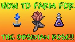 Terraria How To Farm For The Obsidian Rose! A Guide.