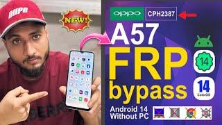 OPPO A57 FRP Bypass Android 14OPPO (CPH2387) Google Account UnlockOPPO A57 FRP Unlock Android 14