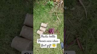 easy recycled crafts ideas | recycle waste material project #diy #shorts #shortsfeed #bottleart #art