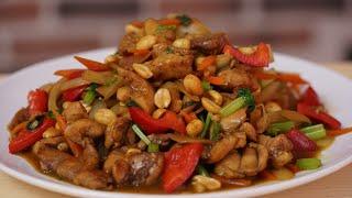 Stir-fried Chinese Peanuts Chicken: Tasty, Easy and Quick