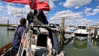 Sailing to the River Blackwater with a faulty tiller pilot and a tricky mooring situation